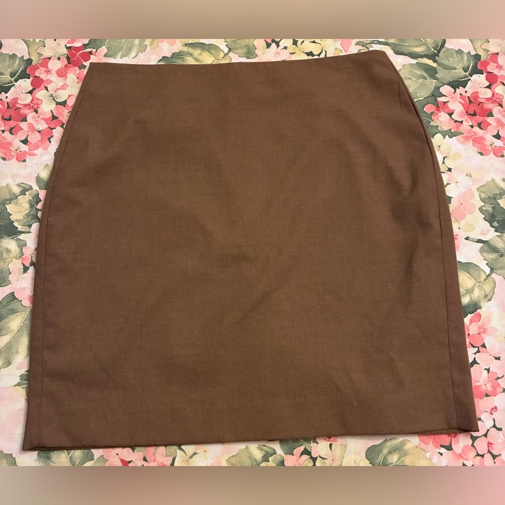 Banana Republic Rich Deep Tan Mini Skirt
